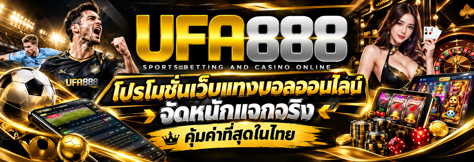 UFA888 โปรโมชั่นเว็บแทงบอลออนไลน์ จัดหนักแจกจริง คุ้มค่าที่สุดในไทย